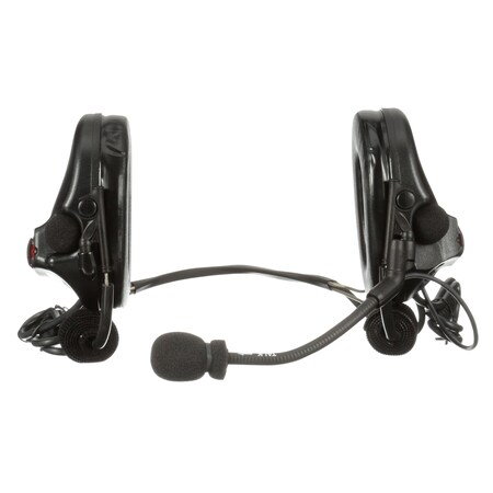 3M PELTOR SwatTac V Headset, Neckband, Dual Lead, Standard Dynamic Mic, NATO Wiring, Black 7100223439